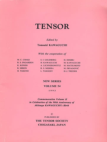 Tensor, volume 54